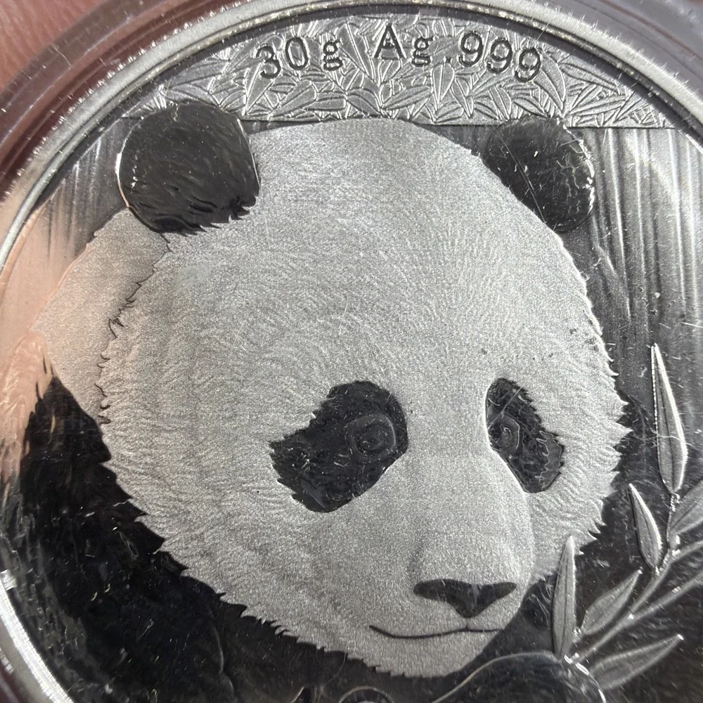 2018 China Silver Panda 30g .999 10 Yuan BU in Capsule – Used